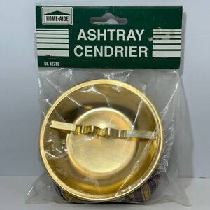 Vintage Home Aide Beanbag Ashtray Cendrier Brass No. K2250